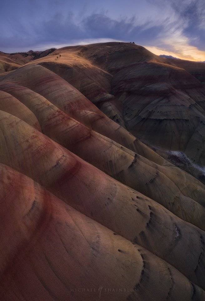Oregon Aerial Painted Hills Desert