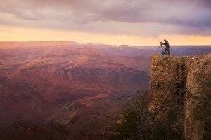 Photographer Edge Grand Canyon Sunset