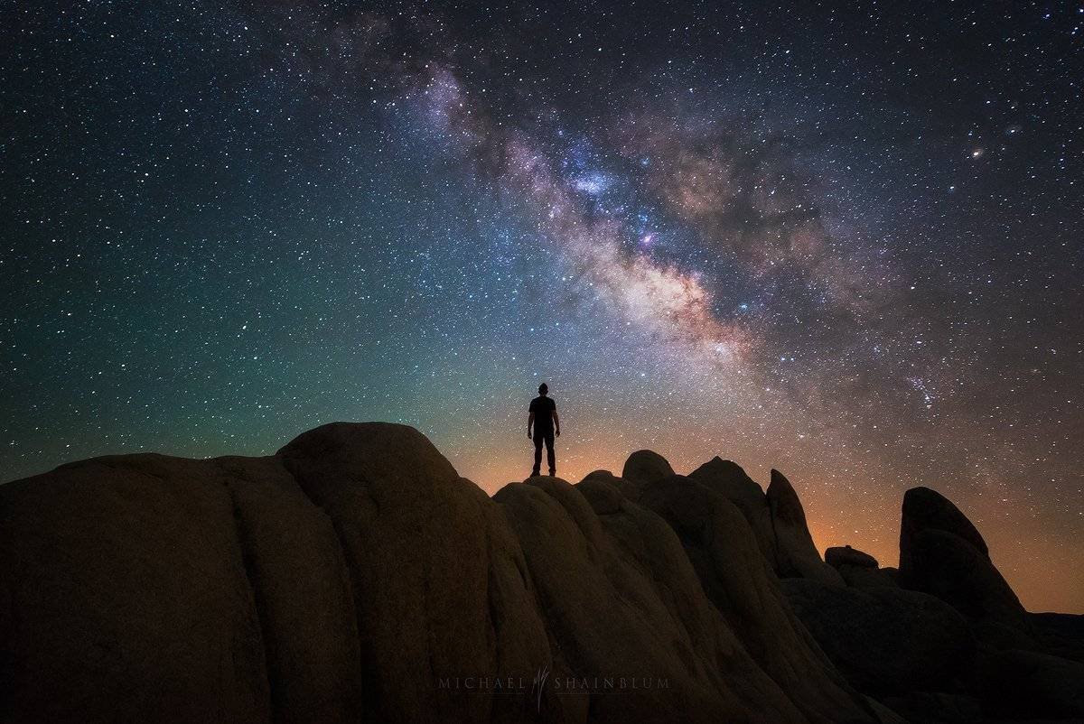 Joshua Tree Milky Way Desert Selfie Portrait