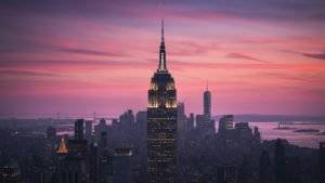 New York City, Sunset Empire State Building Cityscape Photography
