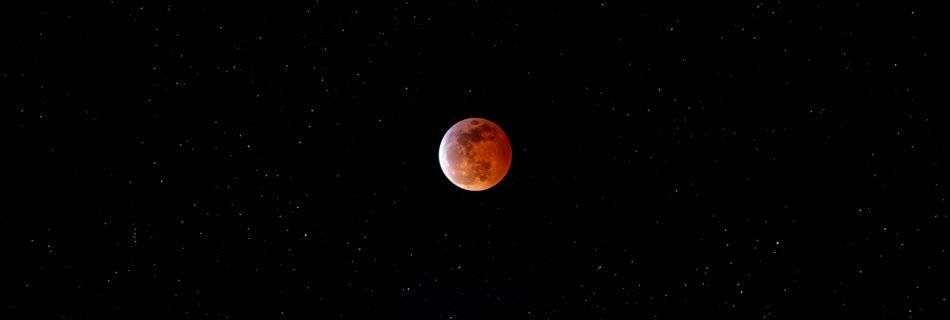 Blood Moon Eclipse over San Francisco California.