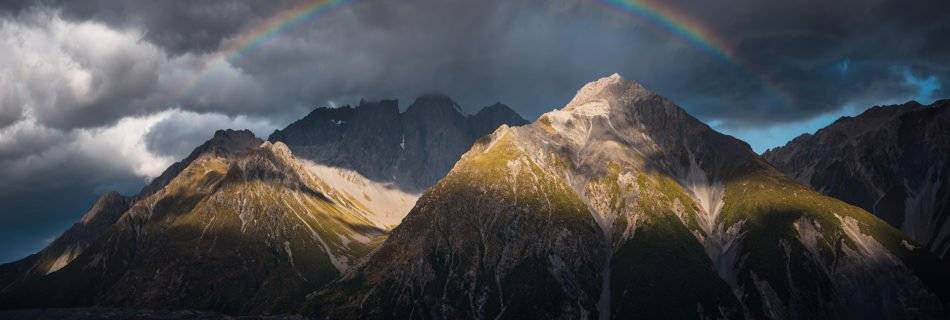 Rainbow Mount Cook, New Zealand Landscape Photography