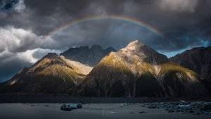 Rainbow Mount Cook, New Zealand Landscape Photography