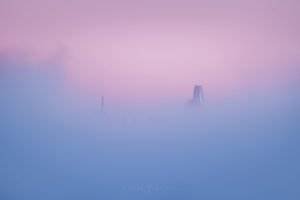 San Francisco Fog Landscape Photography, Golden Gate Bridge