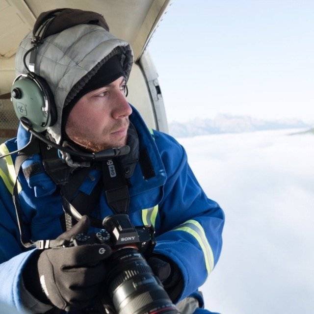 Michael Shainblum aerial photographer helicopter shoot behind the scenes commercial production