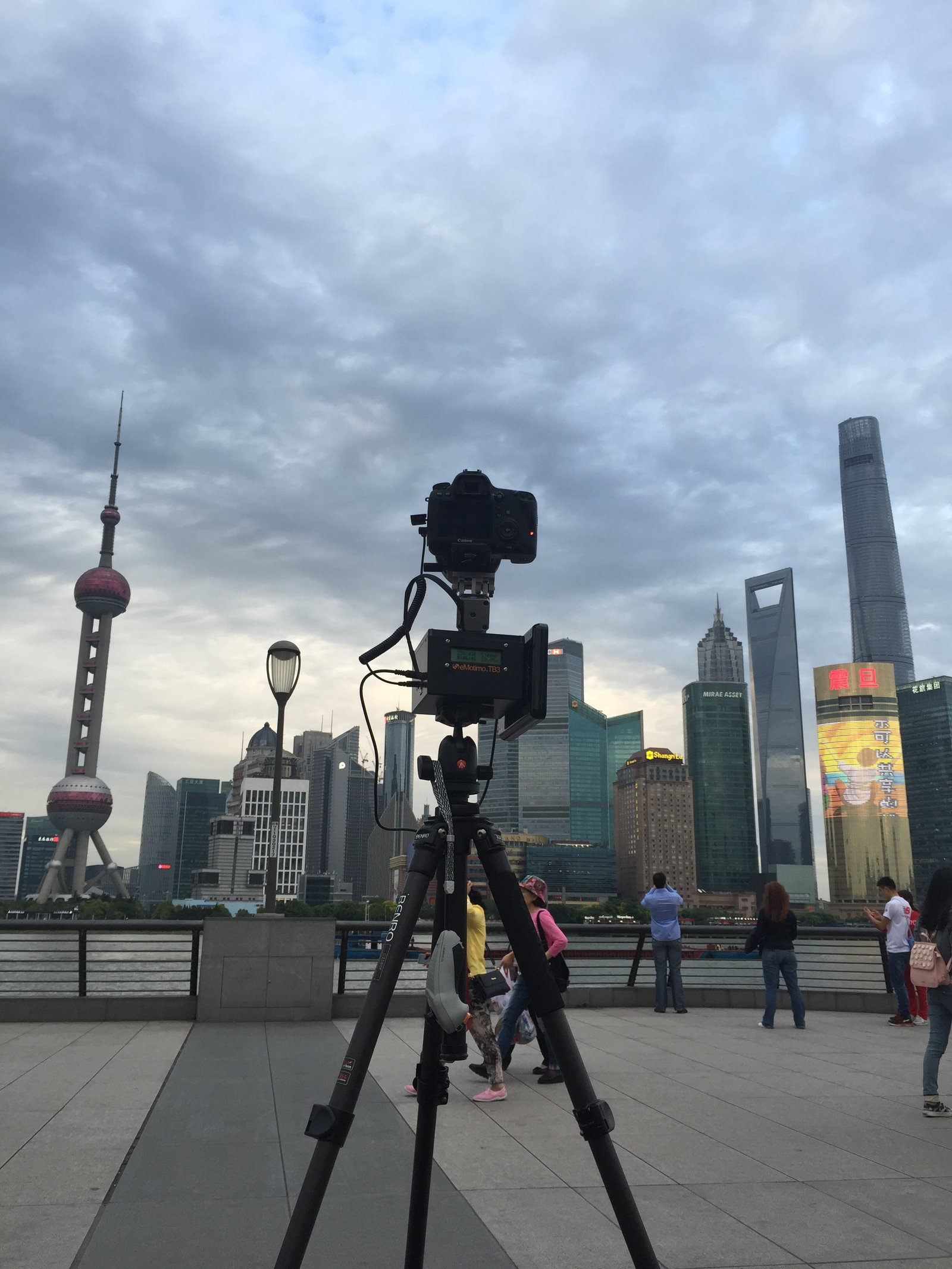 Michael Shainblum timelapse photographer Shanghai rooftop commercial production behind the scenes